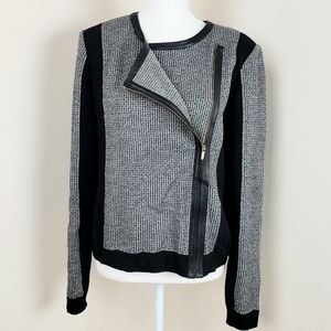 St. John wool blend blazer with zipper